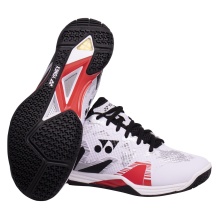 Yonex Badminton Shoes Power Cushion Eclipsion Z3 Wide (Stability, Wide) White/Black/Red Men's